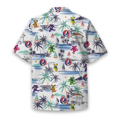 Grateful Dead Dancing Bears Beach Hawaiian Shirt Backside