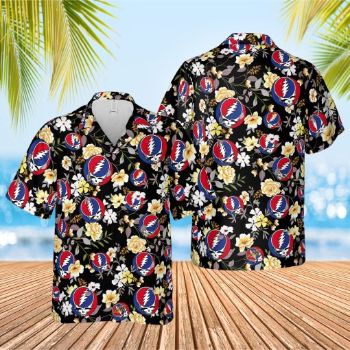 Grateful Dead Floral Hawaiian Shirt