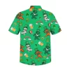 Green Grateful Dead St. Patrick's Day Hawaiian Shirt backside