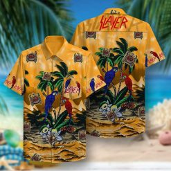 Slayer Parrot Paradise Hawaiian Shirt Both Side