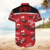 Slayer Red Island Theme Hawaiian Shirt Back Side