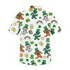 White Grateful Dead St. Patrick's Day Hawaiian Shirt backside