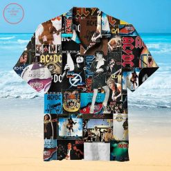 Ac/Dc Collage Hawaiian Shirt