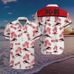 Ac/dc Red Hawaiian Shirt