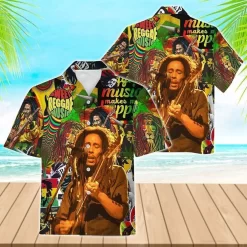 Bob Marley One Love Hawaiian Shirt