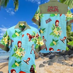 David Bowie Tropical Summer Pattern Hawaiian Shirt