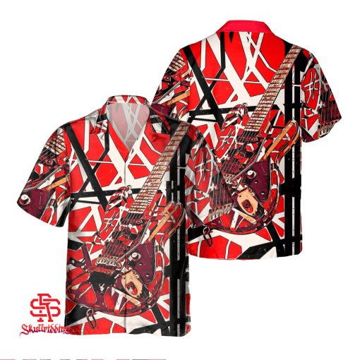 Eddie Van Halen Inspired Guitar Hawaiian Shirt product