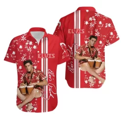 Elvis Presley Guitar Music Sing Song Aloha Summer Hawaiian Shirt