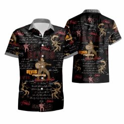 Elvis Presley Song Lyrics Hawaiian Shirt