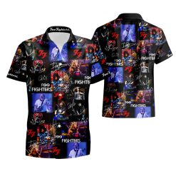 Foo Fighters Collage Pictures All Over Printed Hawaiian Shirt