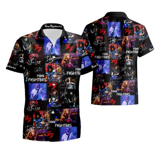 Foo Fighters Collage Pictures All Over Printed Hawaiian Shirt