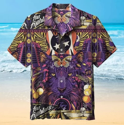 Foo Fighters Concert Merch Hawaiian Shirt