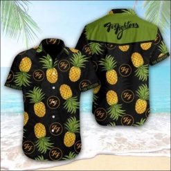 Foo Fighters Green Pine Apple Hawaiian Shirt