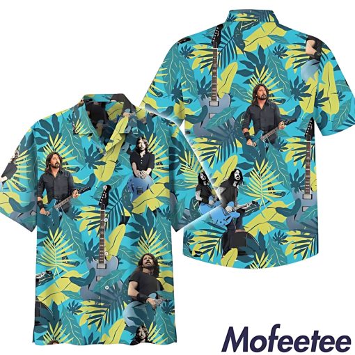 Foo Fighters Tropical Print Hawaiian Shirt