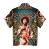 Jimi Hendrix Music Hawaiian Shirt Back Side