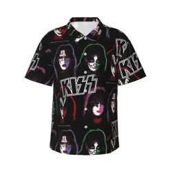 Kiss Band Group Vacation Hawaiian Shirt