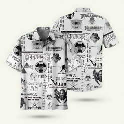 Megadeth Logo Pattern Hawaiian Shirt