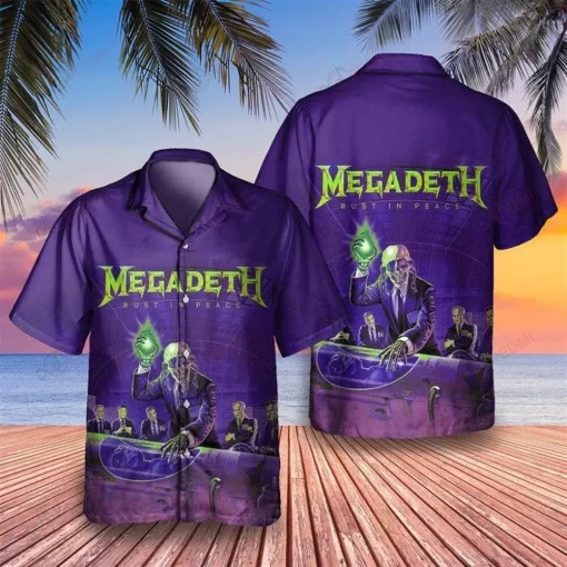 Megadeth Rock Band Rust In Peace Hawaiian Shirt