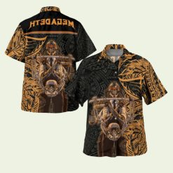 megadeth-tribal-gold-hawaiian-shirt