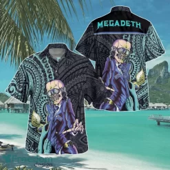 Megadeth Tribal Hawaiian 3D Print Shirt