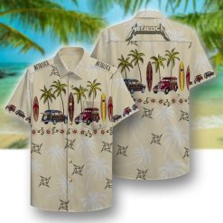 Metallica Beach Pattern Hawaiian Shirt