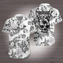 Metallica Rock Band Skull White Hawaiian Shirt