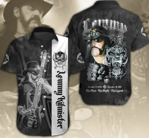 Motorhead Lemmy Kilmister 3D Hawaiian Shirt