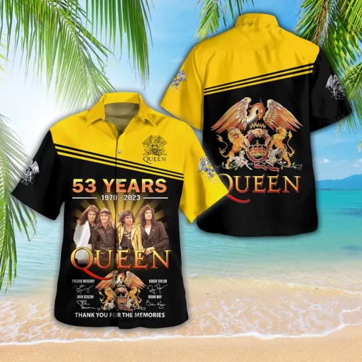 Queen Band 53 Years Anniversary Hawaiian Shirt