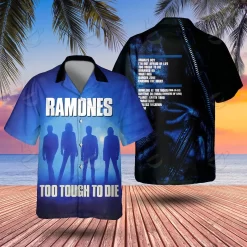 Rock Band Ramones Too Tough To Die Hawaiian Shirt