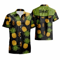 Slipknot Band Green Pineapple Hawaiian Shirt