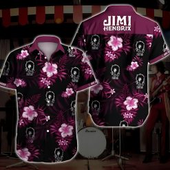 The Jimi Hendrix Experience Tropical Short Sleeve Aloha Hawaiian Shirt