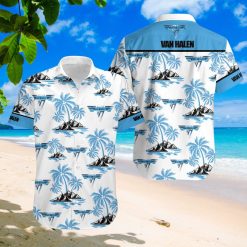 Van Halen Palm Tree Rock Band Hawaiian shirt