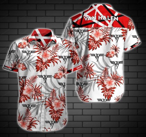 Van Halen Tropics Rock Band Hawaiian Shirt