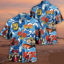 AC/DC Rock Out in Style Hawaiian Shirt Both Side