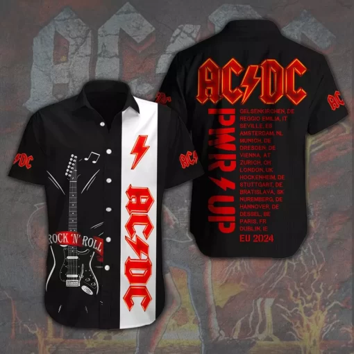 ACDC Pwr Up World Tour 2024 Hawaiian Shirt