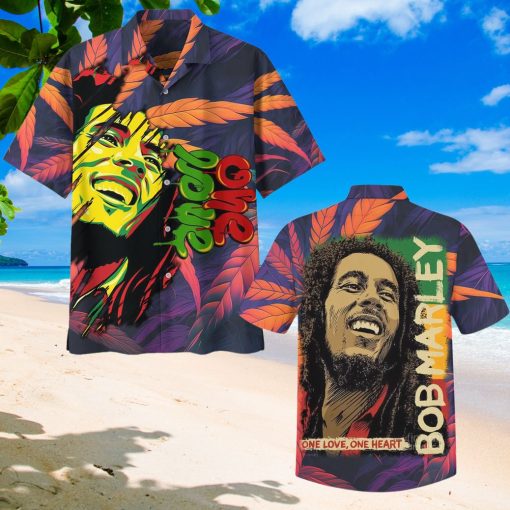 Bob Marley One Love One Heart Hawaiian Shirt