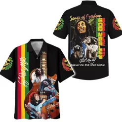 Bob Marley Thank You For Your Music Hawaiian Shirt