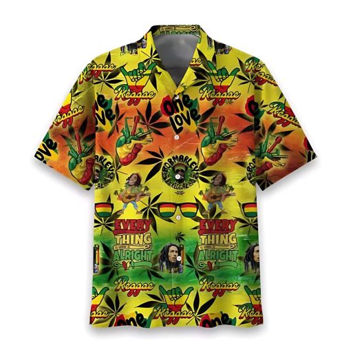 Bob Marley The King Of Reggae Hawaiian Shirt