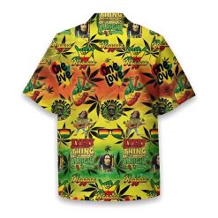 Bob Marley The King Of Reggae Hawaiian Shirt Back Side