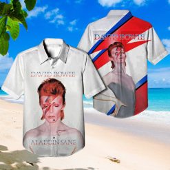 David Bowie Aladdin Sane Album Cover Hawaiian Shirt