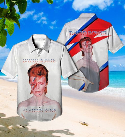 David Bowie Aladdin Sane Album Cover Hawaiian Shirt