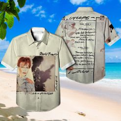 David Bowie Scary Monsters Album Cover Hawaiian Shirt