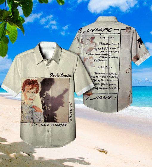 David Bowie Scary Monsters Album Cover Hawaiian Shirt