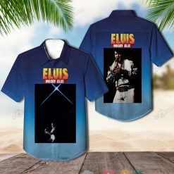 Elvis Presley Moody Blue Short Sleeve Hawaiian Shirt