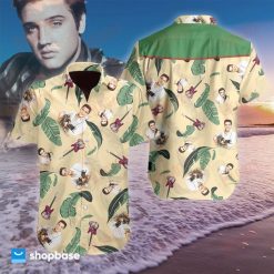 Elvis Presley Photo Pattern Hawaiian Shirt