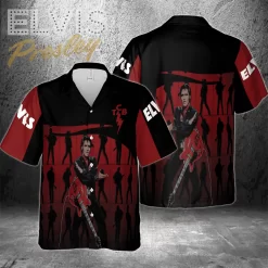 Elvis Presley Silhouette Hawaiian Shirt