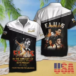 Elvis Presley Thank You For The Memories Hawaiian Shirt