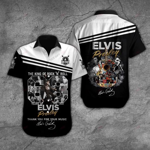 Elvis Presley The King Of Rock & Roll 68 Years Of Hawaiian Shirt