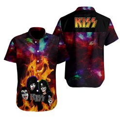 Fall In Love With Kiss Band Hawaiian Shirt