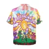 Grateful Dead Dancing Bears Tie-Dye Hawaiian Shirt Back Side